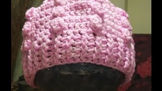 Cappellino bimba alluncinetto  crochet baby hat tutorial passo a passo [upl. by Philine846]