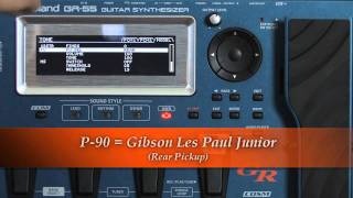 Roland GR55 Guitar Synthesizer  Electric Guitar Models Demo [upl. by Ivers685]