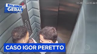 Caso Igor Peretto câmeras mostram empresário discutindo com cunhado antes de ser morto [upl. by Anatsirhc]