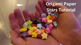 How To Make Origami Paper Stars ⭐Easy Video🌟 [upl. by Naneik]