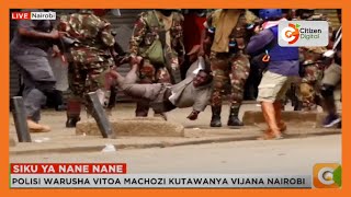 Mwandamanaji abebwa mzegamzega na polisi Nairobi CBD [upl. by Mclain]