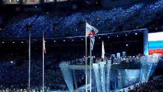 Russian National Anthem at Vancouver 2010 Olympics  Closing Ceremonies [upl. by Ydaj]