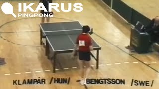 Klampár Tibor  Stellan Bengtsson  European Table Tennis TOP 12 1981 [upl. by Ttcos]