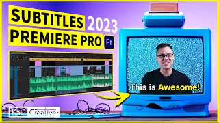 How to add Subtitles in Premiere Pro 2023  KaiCreative [upl. by Onyx]