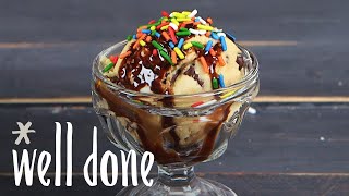 How To Make Edible Cookie Dough  Recipe  Well Done [upl. by Sarita]