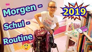 Meine Morgenroutine Schule  Morning Routine Schule 2019 [upl. by Edda]