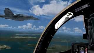 F14D Tomcat Dog fighting FSX amp TACPACK [upl. by Holmes]