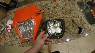 Motominded XL80 baja designs headlight review  2020 KTM 300 XCW TPI [upl. by Senga]