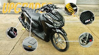 HONDA CLICK V3 UPGRADES  HONDA CLICK 2023  ACCESSORIES [upl. by Past]