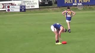 GLTV Round 2 2021  Kristian Jaksch 4 goals v Maffra R2 [upl. by Dulcinea]