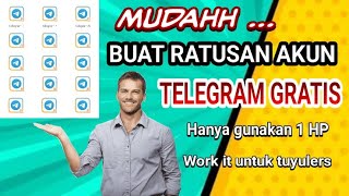 CARA BUAT AKUN TELEGRAM BANYAK TERBARU GRATIS I Mudah dengan 1 HP Work it [upl. by Eal218]