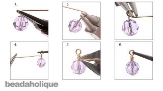 How to Make a Wrapped Wire Loop for Jewelry Making [upl. by Anela]