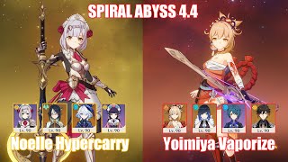 C6 Noelle Xianyun Hypercarry amp C0 Yoimiya Vaporize  Spiral Abyss 44  Genshin Impact [upl. by Morena645]