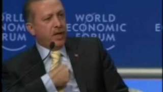 Turkish PM Erdogan Storms Out of World Economic Forum [upl. by Lynnet]