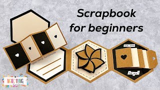 Tutorial Scrapbook Ideas for Beginners  NGOC VANG Handmade [upl. by Lucretia]