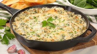 Spinach amp Artichoke Dip  Easy amp Impressive Holiday Appetizer [upl. by Ahsehat86]