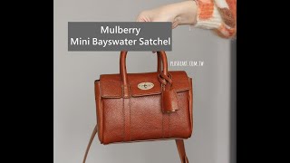 Mulberry mini Bayswater satchel bag 容量測試 [upl. by Ttenyl56]