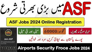 ASF Latest Jobs 2024 For Males amp Females ASF Online Registration 2024 Apply Online [upl. by Assilak277]