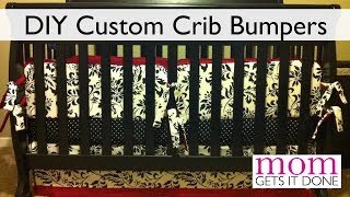 How to Make Crib Bumpers DIY simple instructions [upl. by Einnoc852]