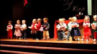 Preschool Christmas Program Songs Frolicking Frogs 2012 [upl. by Shoifet]