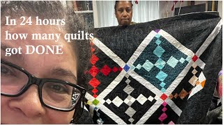 Longarming quilting challenge 24 hours completed and more [upl. by Wilder191]