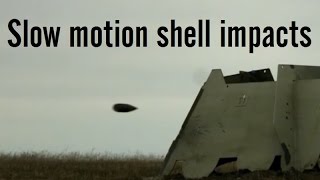 Artillery shell impacts in slow motion [upl. by Sapphira]