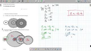 Getriebedrehzahl berechnen  Aufgabe 2 [upl. by Mian]