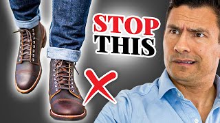 CORRECTLY Match Boots With Jeans Most Men Mess This Up [upl. by Eninej]