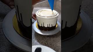 Upside down dripping cake viralvideo cake birthdaycakedecorating birthdaycake themecake [upl. by Matthias]