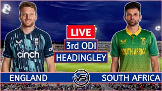 England vs South Africa 3rd ODI Live  ENG vs SA 3rd ODI Live Scores amp Commentary [upl. by Llerret655]