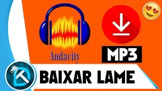 Como Instalar o Lameencdll e salvar em MP3 no Audacity 2018 [upl. by Nidroj]