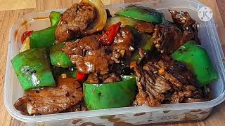 Beef Green Pepper Onion in a Black Bean Garlic Sauce [upl. by Innaig]