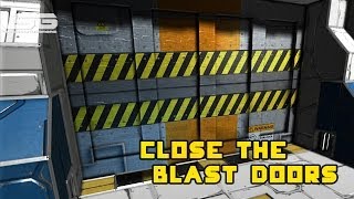 Space Engineers  Blast Doors Simple But Effective High Security Doors [upl. by Lamee]