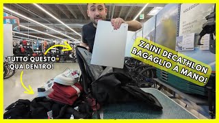 Zaini Decathlon formato bagaglio a mano Quechua NH500 Escape [upl. by Evvie]