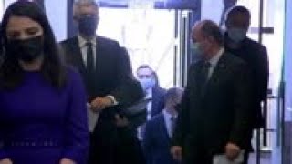 Romania FM welcomes Slovakia counterpart for talks [upl. by Nileve]