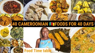 40 CAMEROONIAN FOODS YOU CAN COOK FOR 40 DAYS WITHOUT REPEATING❗ [upl. by Ruthe]