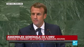 REPLAY  Discours dEmmanuel Macron à lAssemblée générale de lONU [upl. by Rust]