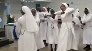 CATHOLIC NUNS DANCING TO BUGGA [upl. by Airaet]