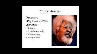 Civilian and solider by Wole Soyinka post colonial [upl. by Watanabe]