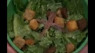 How to Make a Caesar Salad With Dressing [upl. by Norrat]