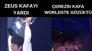 ÇEREZİN KAFASI WORLDSTE GÖZÜKTÜ ZEUS KUPAYI KALDIRIRKEN KAFASINI YARDI I LOL YAYIN ANLARI 2 [upl. by Prussian]