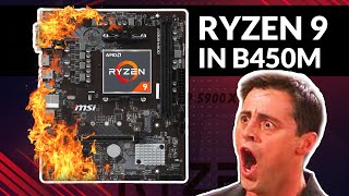 Ryzen 9 5900x in b450m  High End Cpu in Cheap Motherboard and Air Cooler [upl. by Adihahs892]