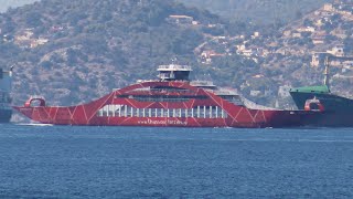 ΑΝΑΣΣΑ Μ Άφιξη στη Σαλαμίνα  Ferry ANASSA M arrival at Salamina [upl. by Jasmina]