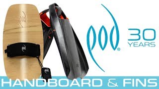 POD Bodysurfing Gear  Wood Handboards amp Swim Fins [upl. by Vahe184]