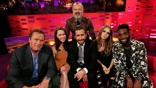 The Graham Norton Show S17E11 Arnold Schwarzenegger Emilia Clarke Jake Gyllenhaal Cara Delevingne [upl. by Four904]