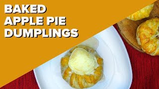 Baked Apple Pie Dumplings Recipe Video [upl. by Ielirol895]