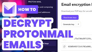 How to Decrypt Protonmail Emails 2024  Easy Guide [upl. by Magna]