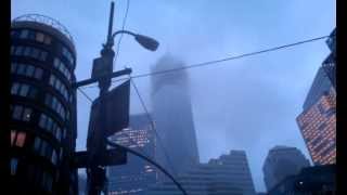 Wind howling through the World Trade Center buildings during Hurricane Sandy [upl. by Iruyas593]