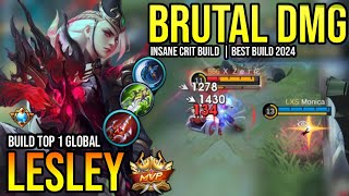 LESLEY BEST BUILD 2024  BUILD TOP GLOBAL LESLEY GAMEPLAY  MOBILE LEGENDS✓ [upl. by Torr439]