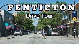 4k Driving around Penticton BC  Canada  Spring 2023 [upl. by Tenner]